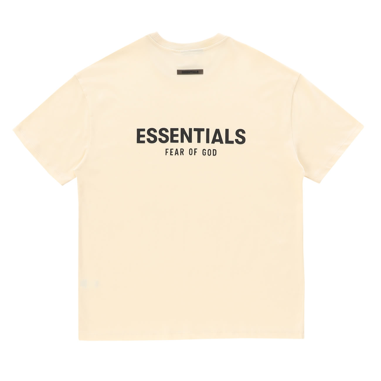 Fear Of God Essentials T Shirt Cream Buttercream Ss21 (11) - www.newkick.vip